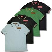 View Item Merc London Mod Tipped Pique 3 Button Polo Shirt